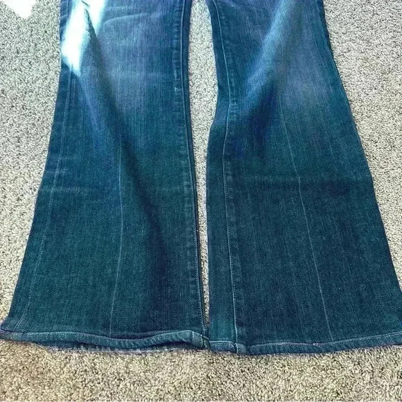 7  for all Mankind bootcut low rise medium wash size 31 western Y2K stretch - Picture 12 of 12